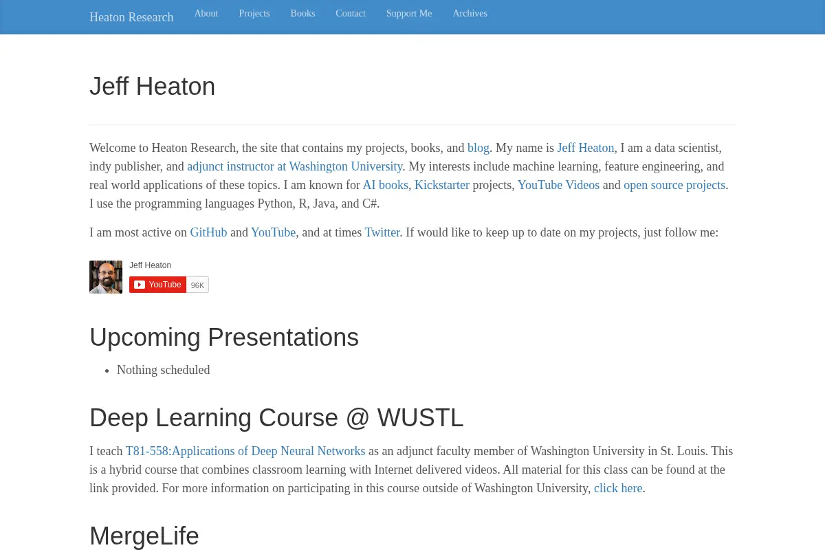 Jeff Heaton | Heaton Research