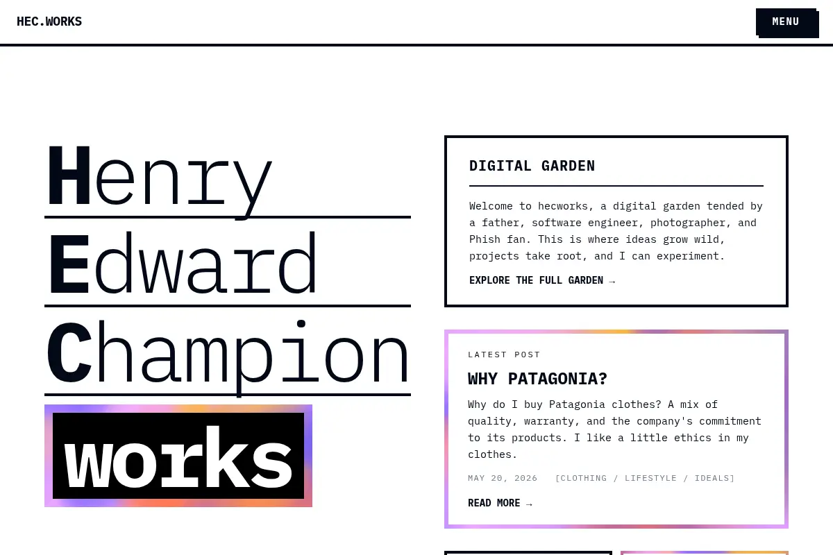 hec.works — Edward Champion