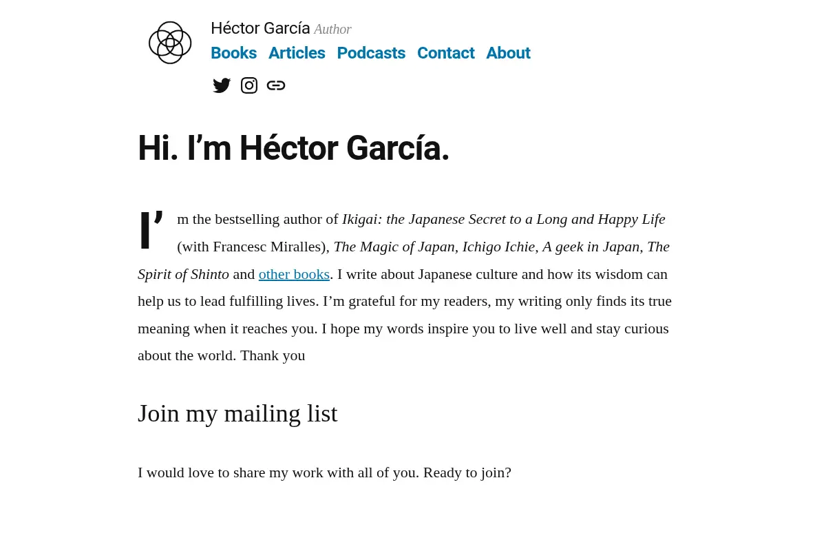 Héctor García – Author