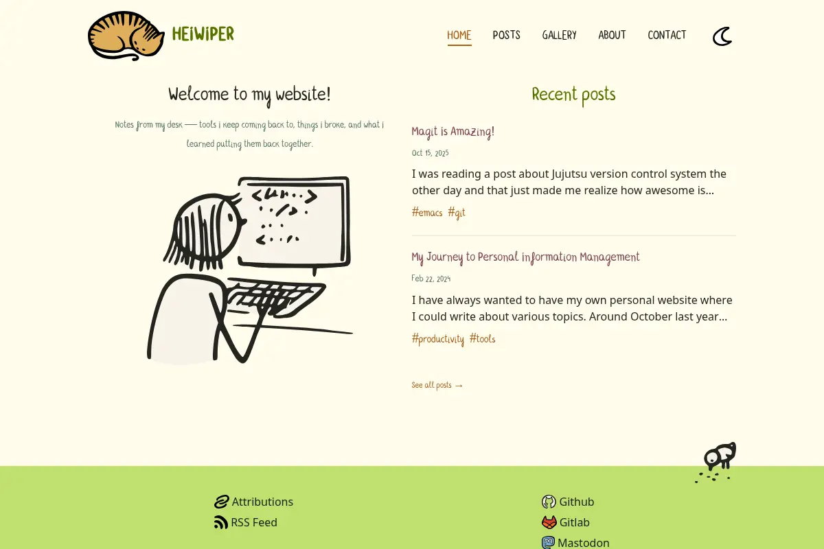 Heiwiper's website