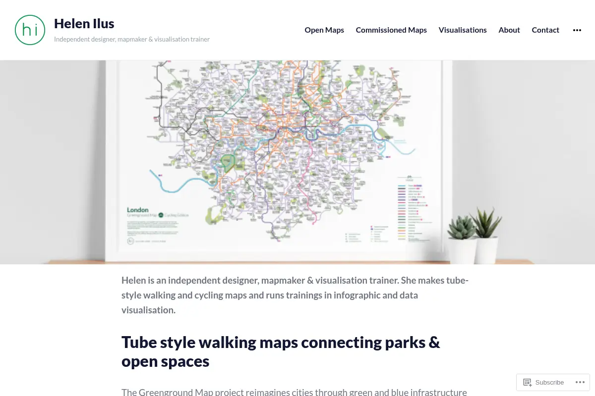 Helen Ilus – Independent designer, mapmaker & visualisation trainer