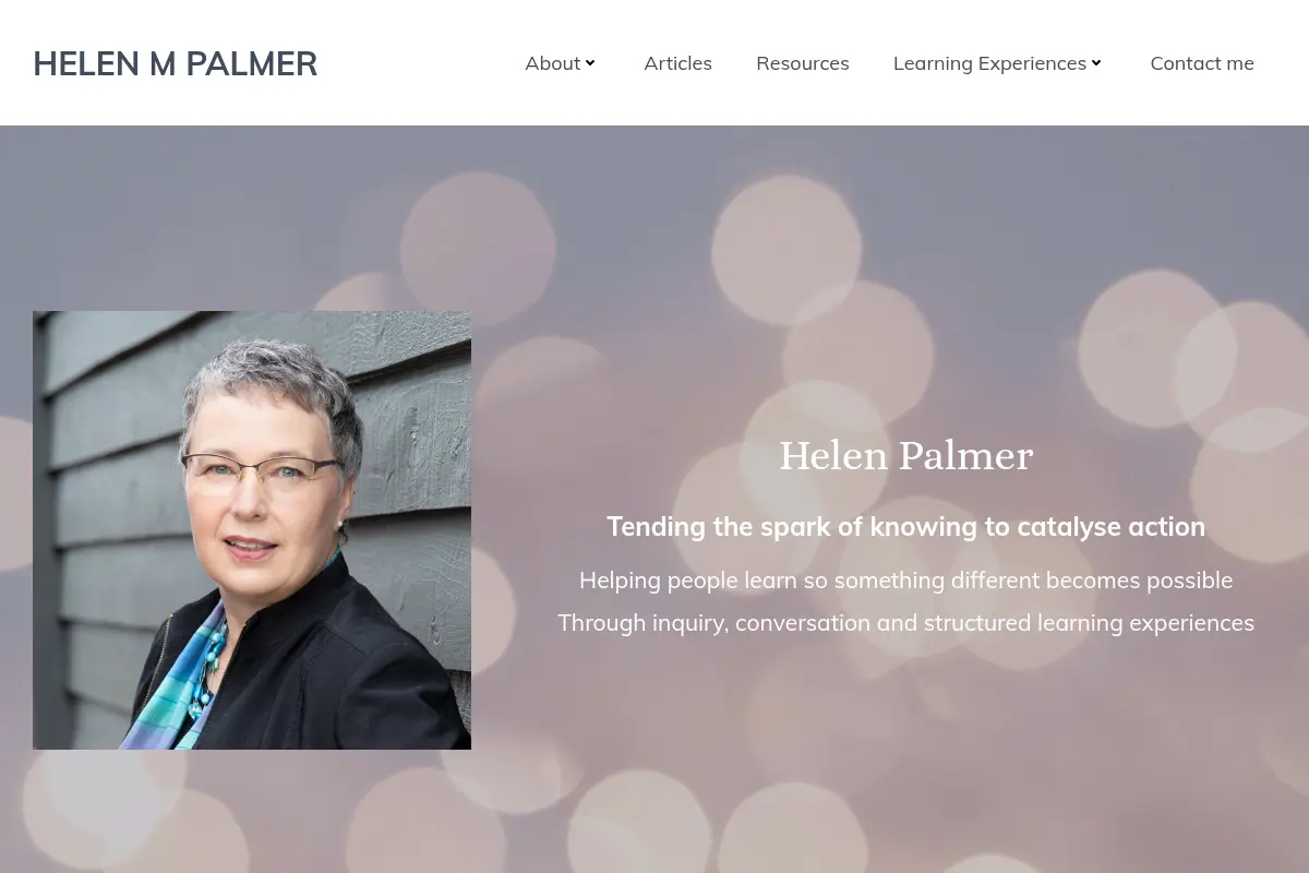 Helen M Palmer – Helping people learn