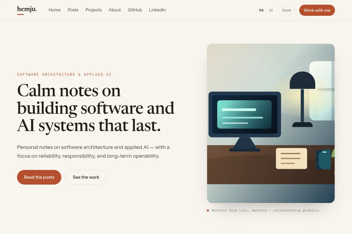 hemju — calm notes on software and AI