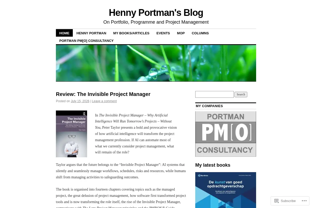 Henny Portman's Blog