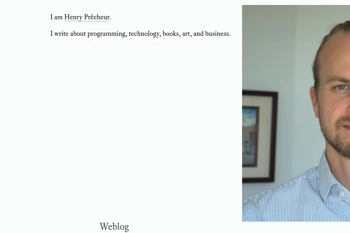 Henry's Weblog