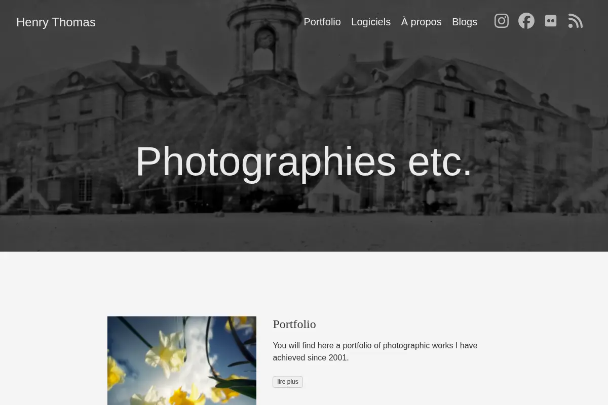 Photographies etc. | Henry Thomas