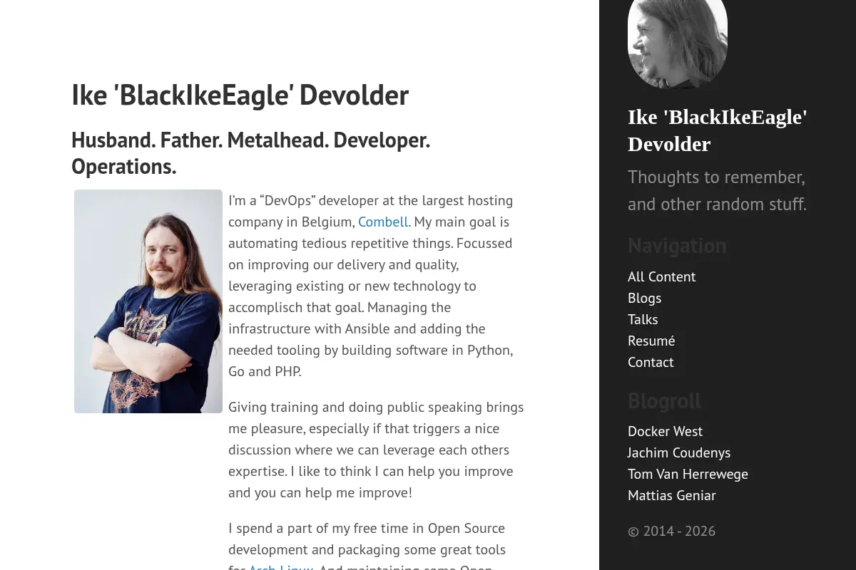 Ike 'BlackIkeEagle' Devolder