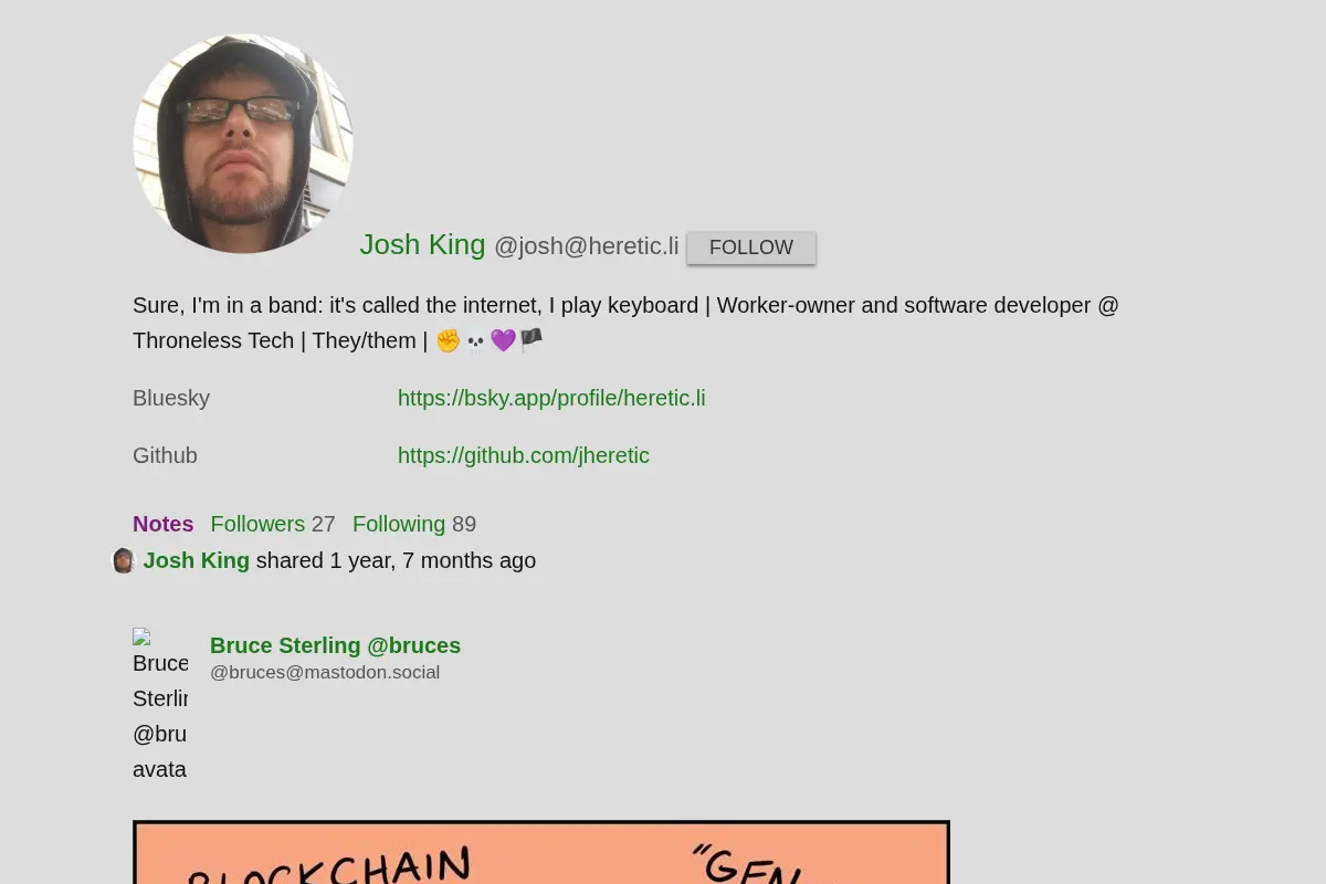Josh King's microblog
