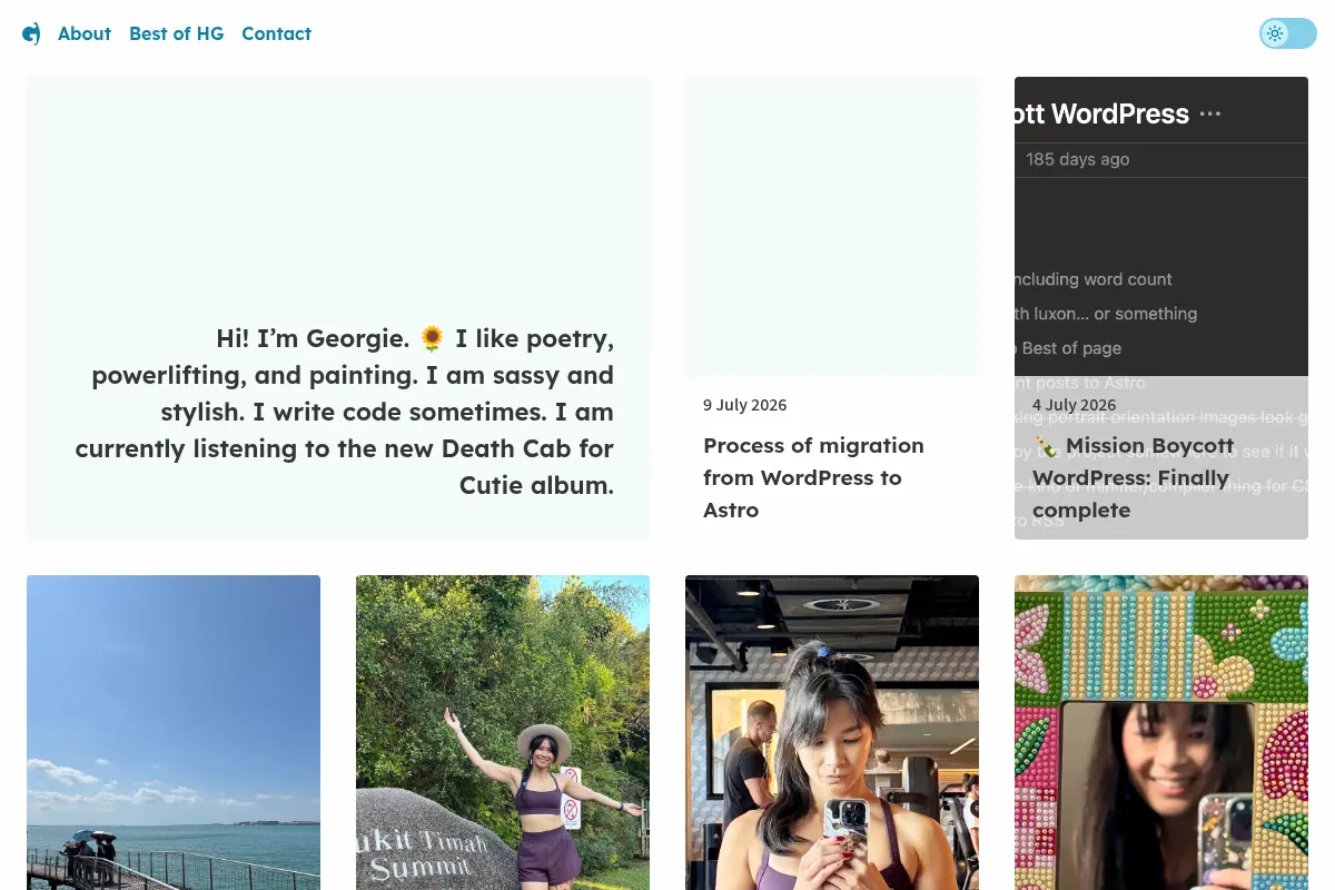 Hey Georgie—blog of Georgie Cooke