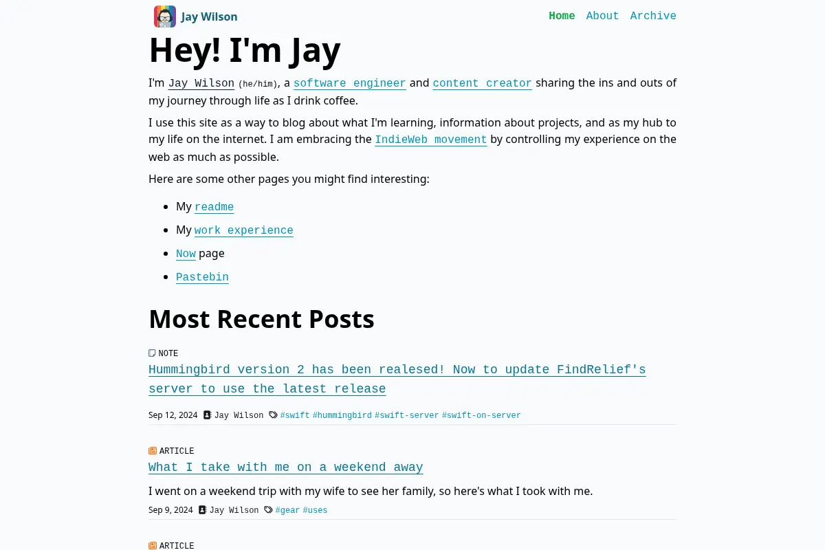Jay's Website