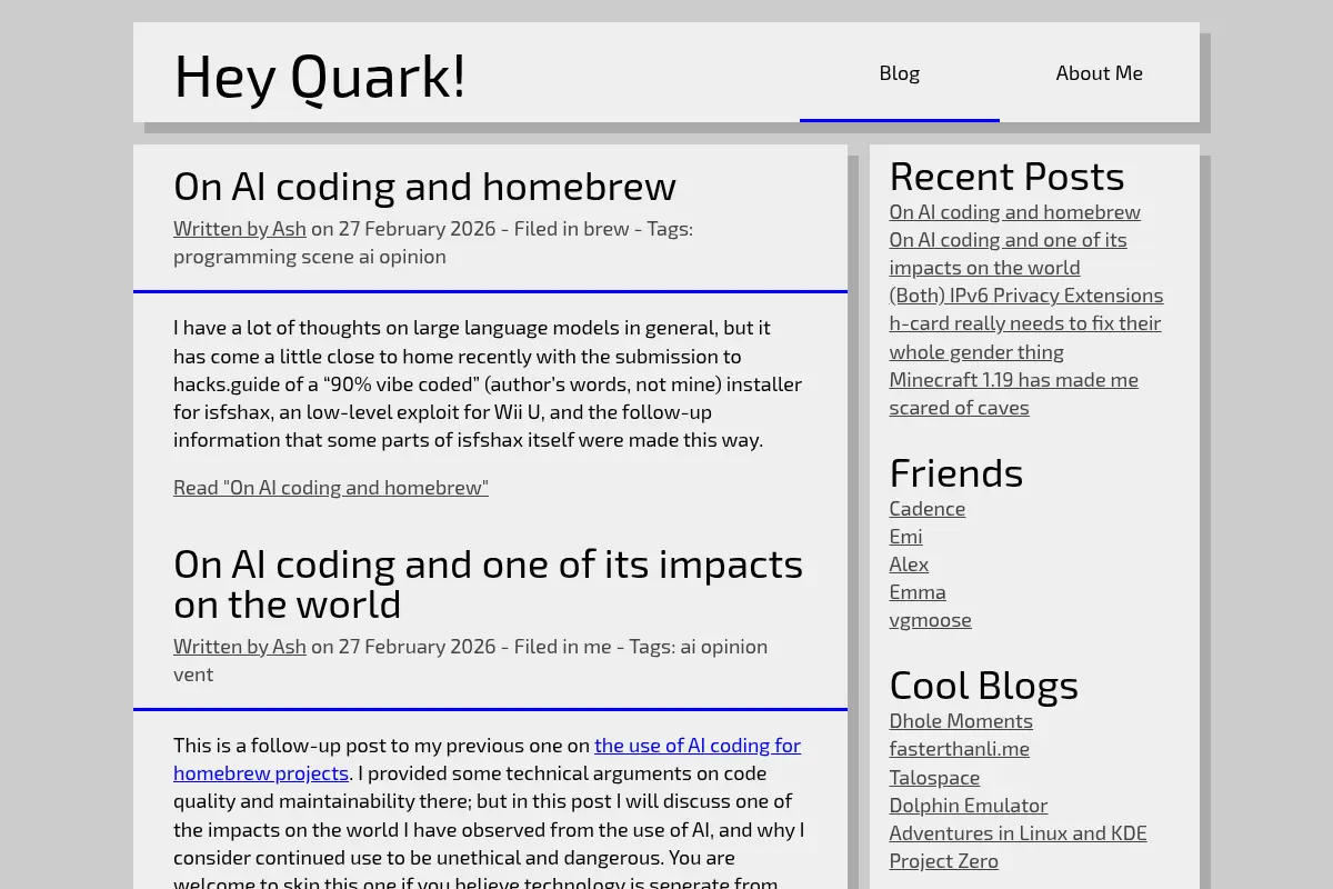 Hey Quark!