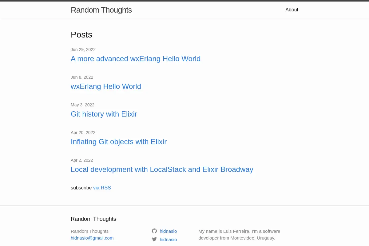 Random Thoughts