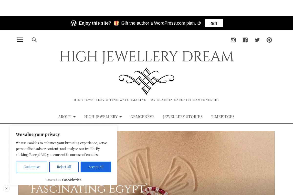 HIGH JEWELLERY DREAM - High jewellery & Fine watchmaking - by Claudia Carletti Camponeschi