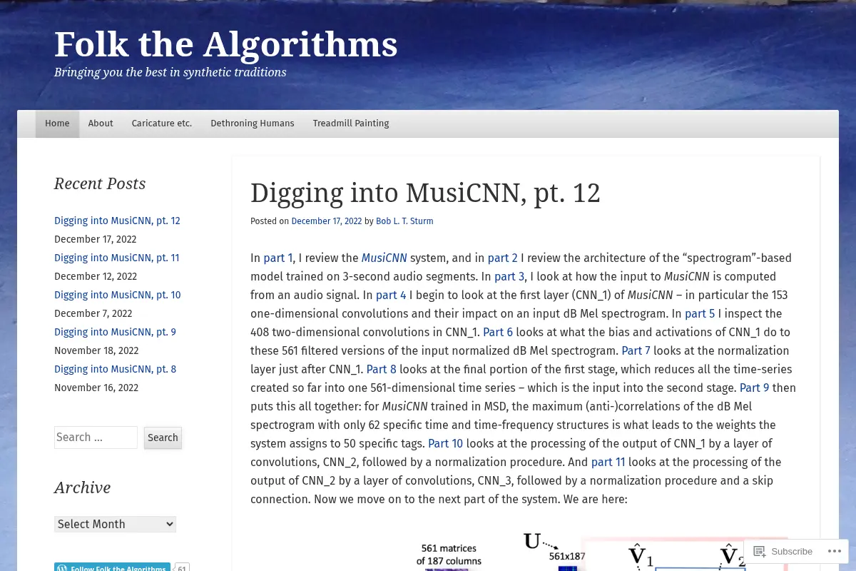 Folk the Algorithms