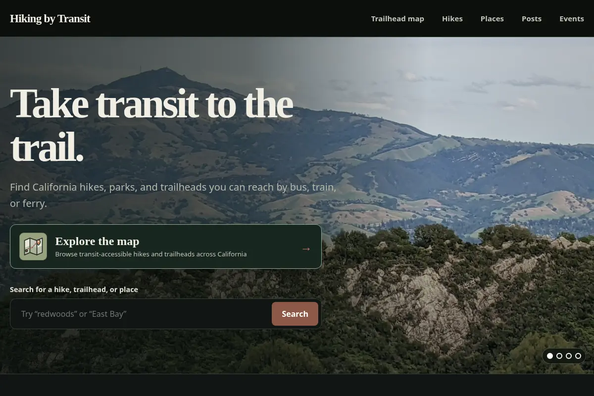 Hiking by Transit