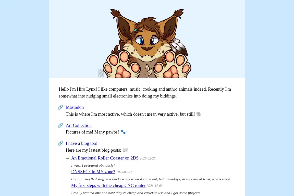 Hiro Lynx Website