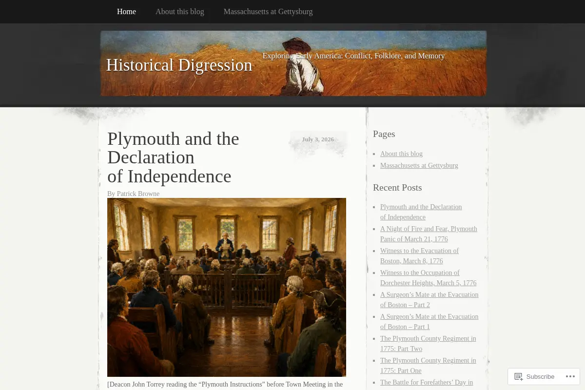 Historical Digression
