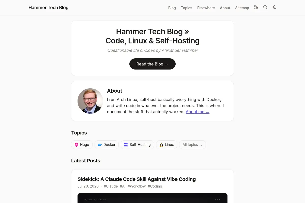 Hammer Tech Blog