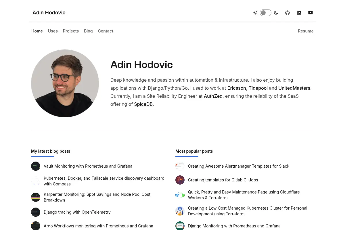 Adin Hodovic | Infrastructure Engineer