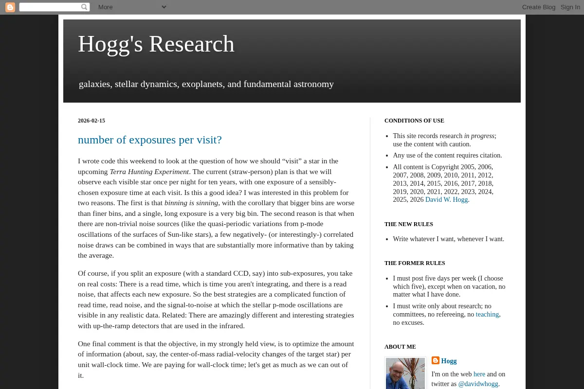 Hogg's Research