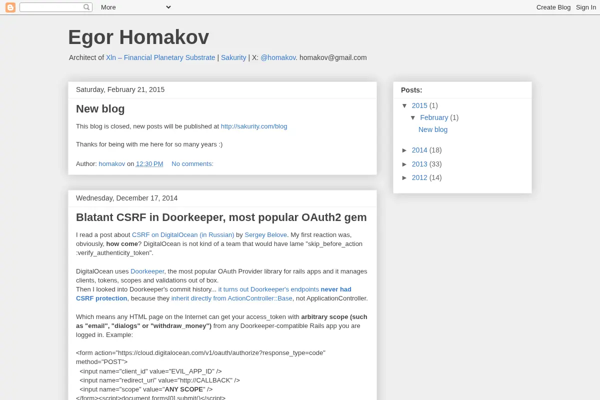 Egor Homakov