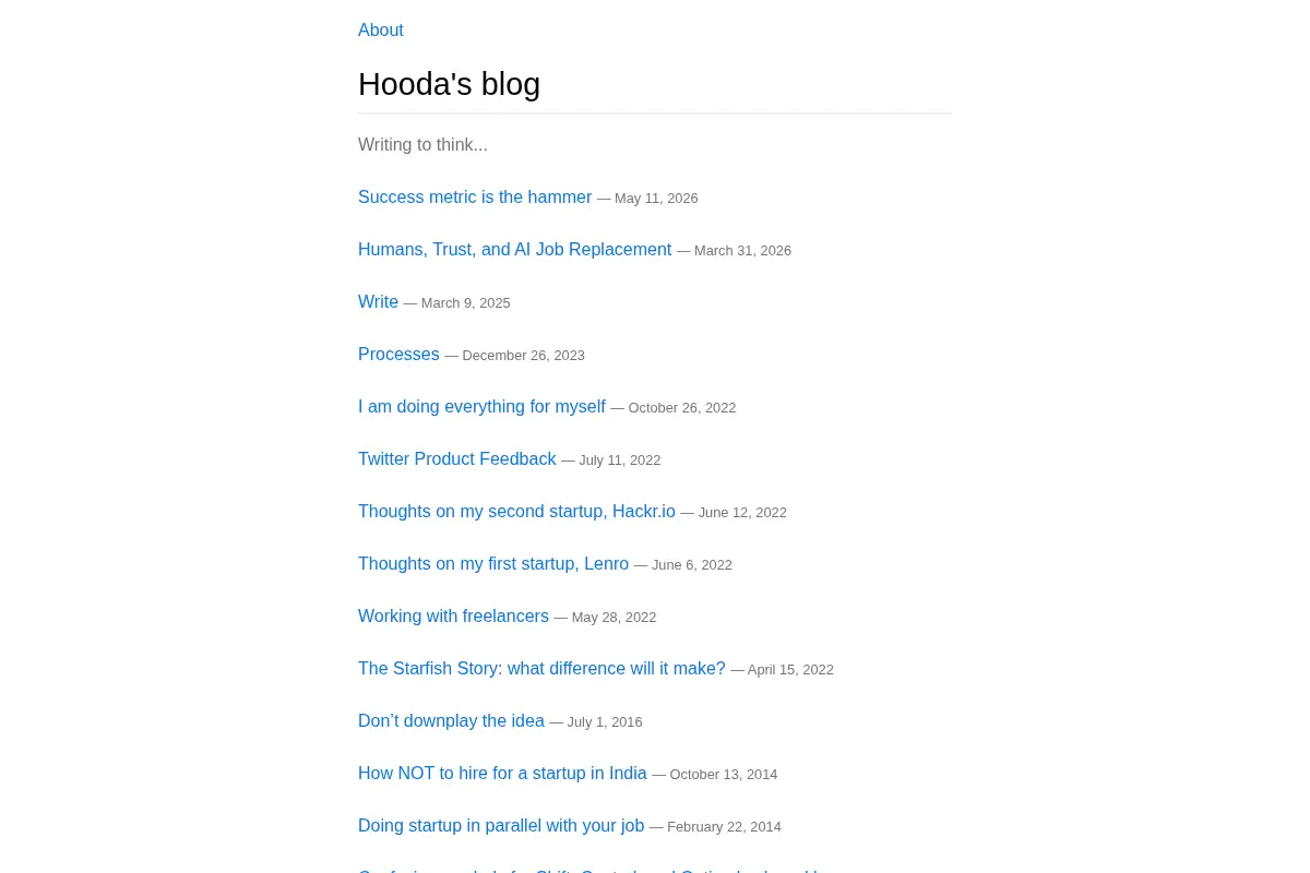 Hooda's blog