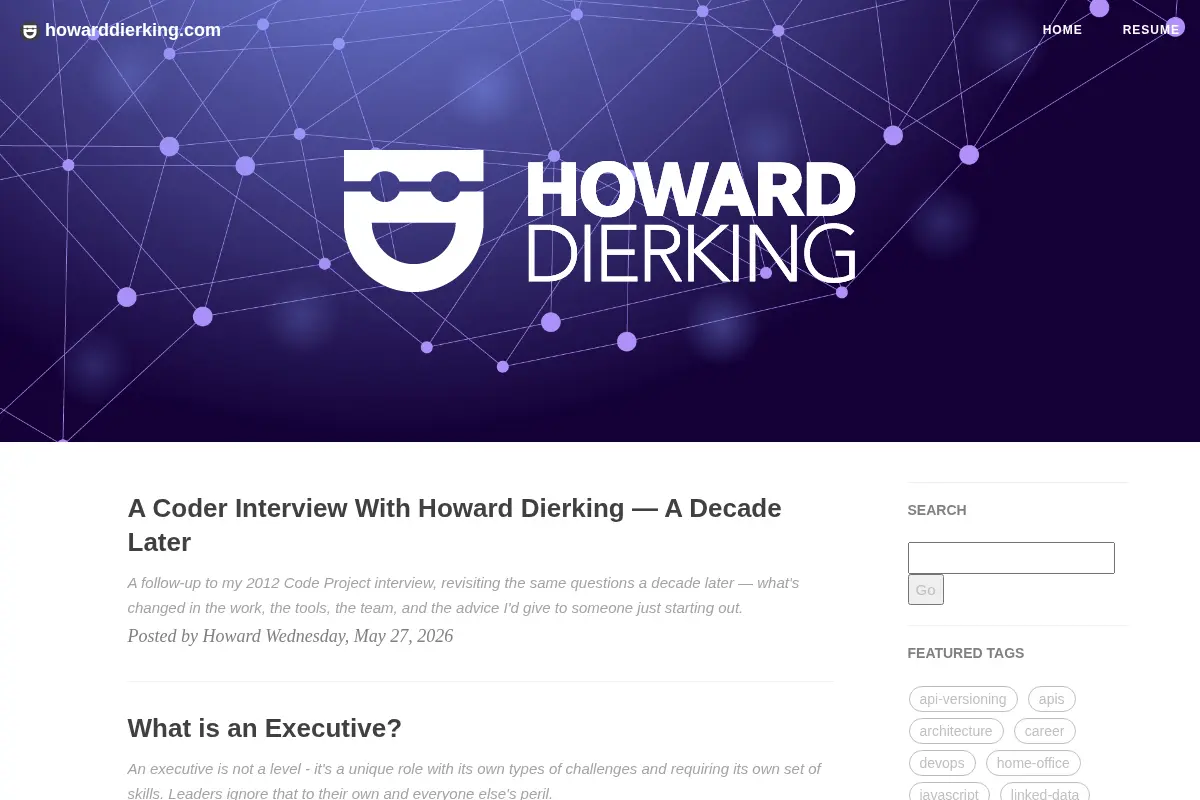 Howard Dierking's Blog