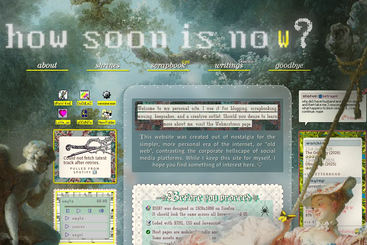 How soon is now?