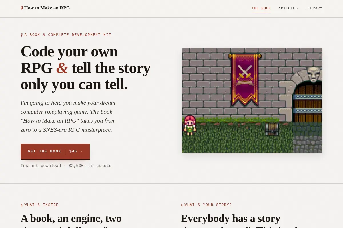 How to Make an RPG — Code your own SNES-era role-playing game from scratch
