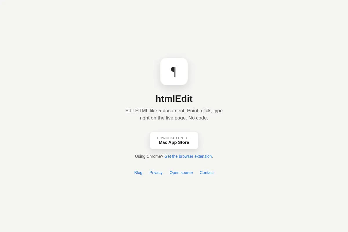 htmlEdit: Edit HTML like a document