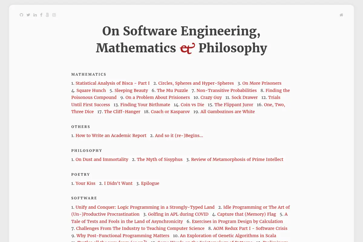 On Software Engineering, Mathematics and Philosophy