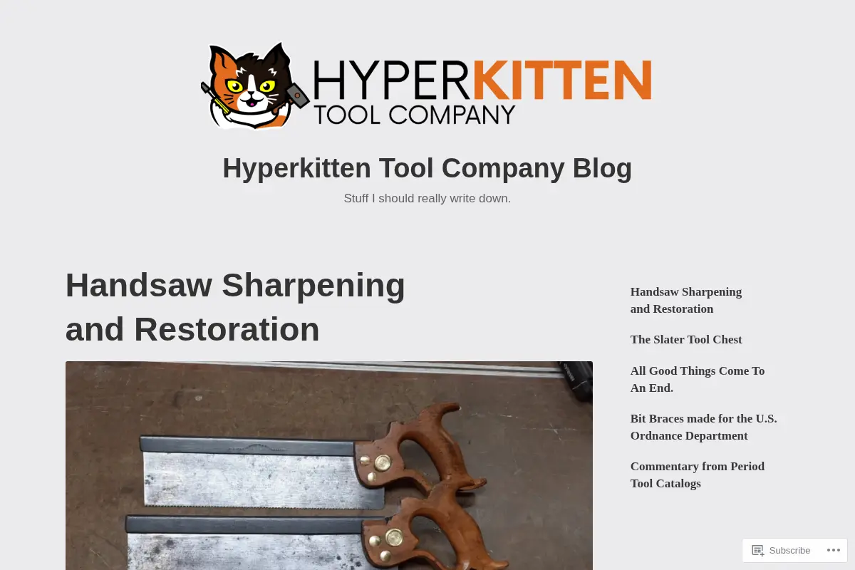 Hyperkitten Tool Company Blog