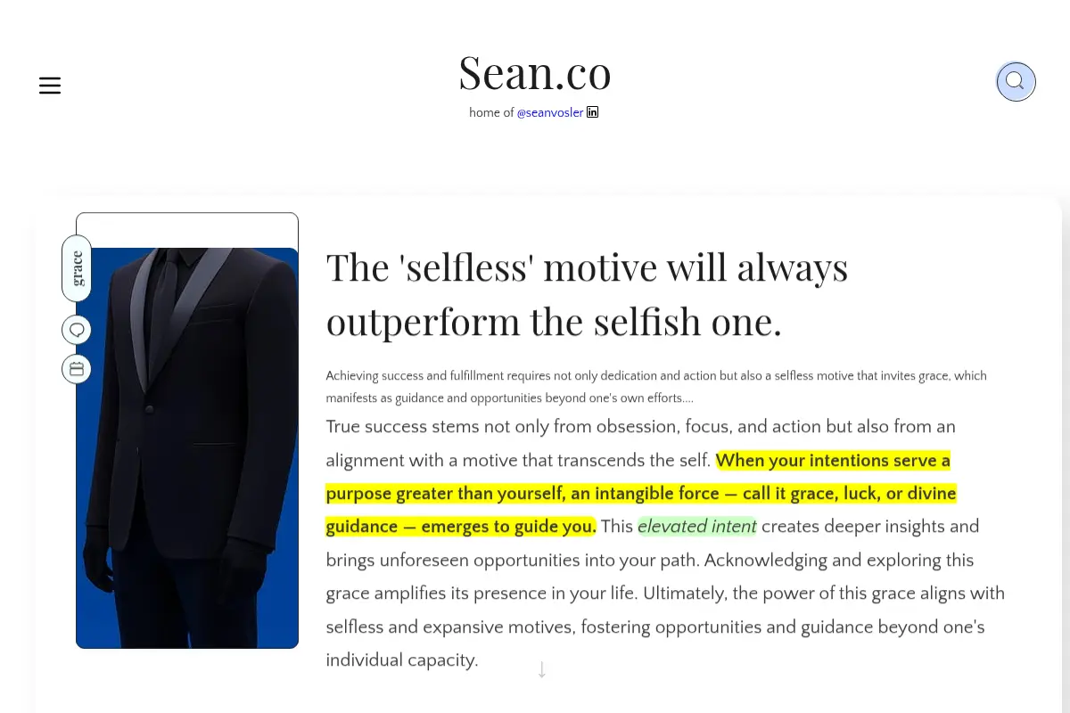 Home of Sean Vosler | Sean.co