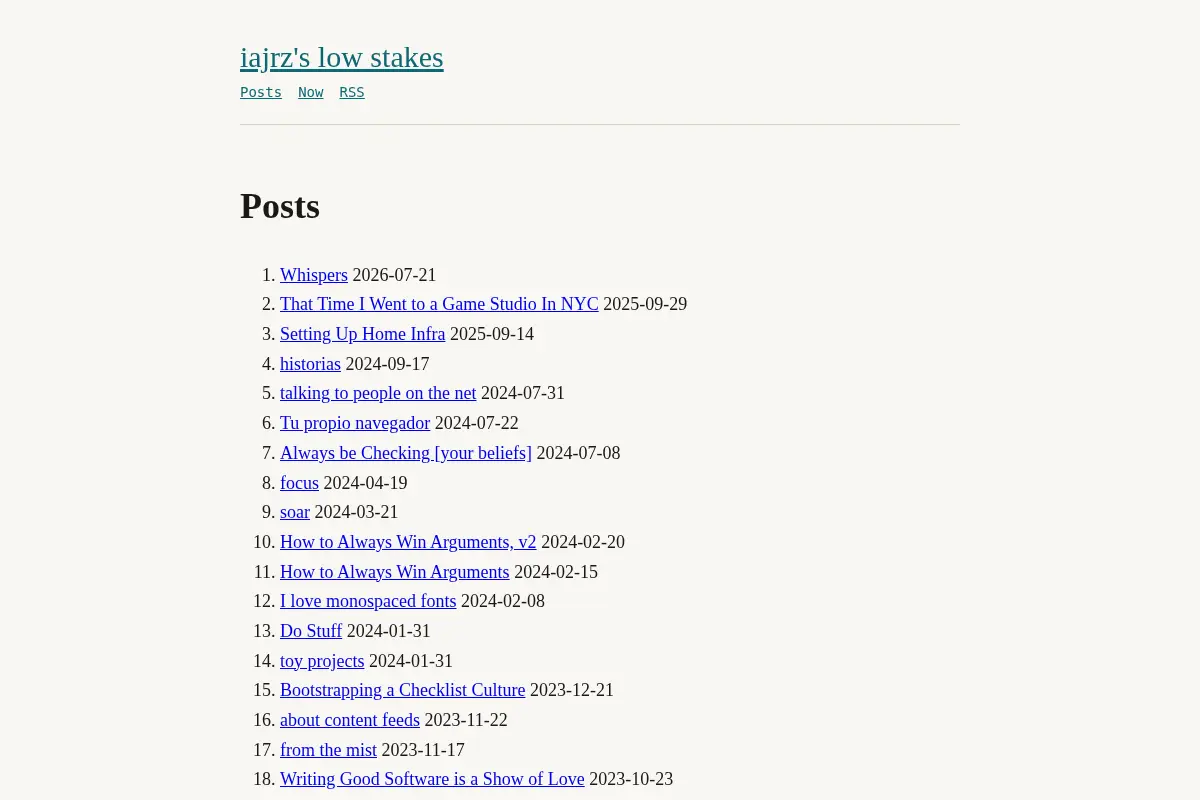 iajrz's low stakes