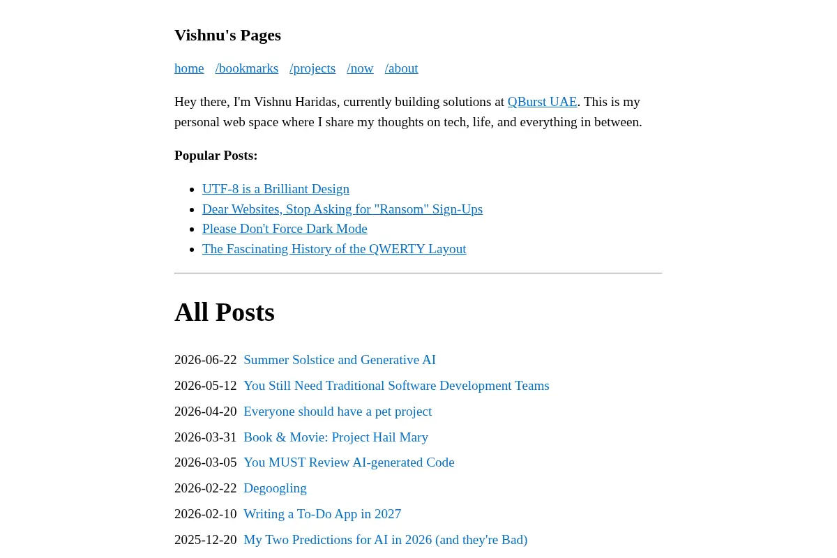 Vishnu's Pages