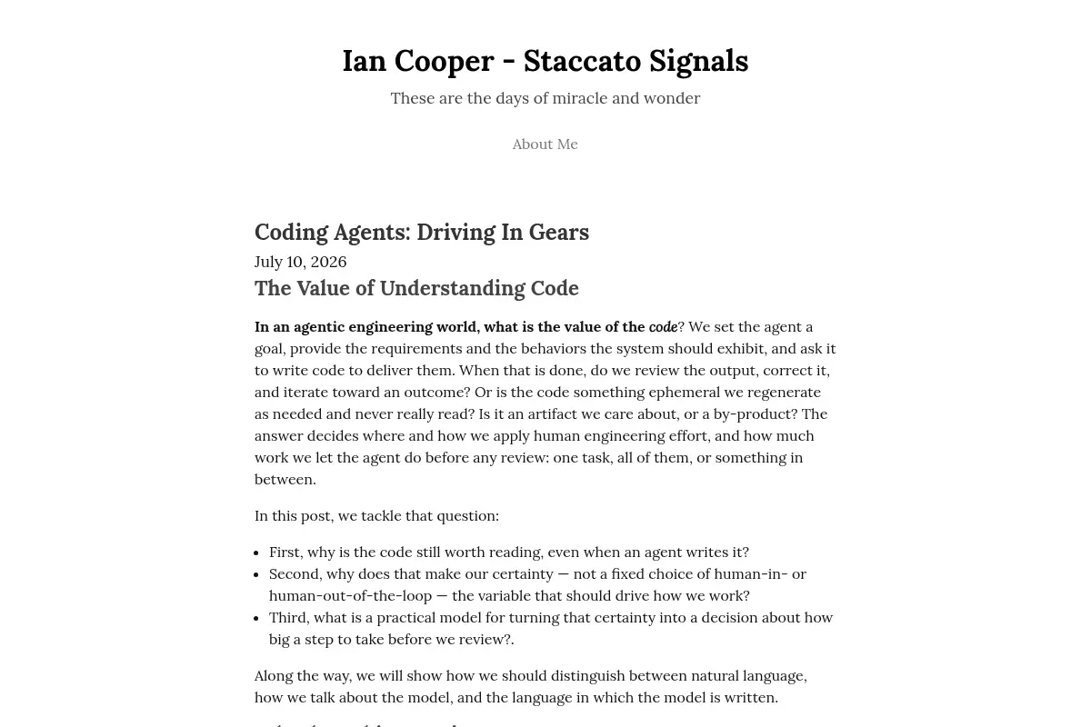 Staccato Signals