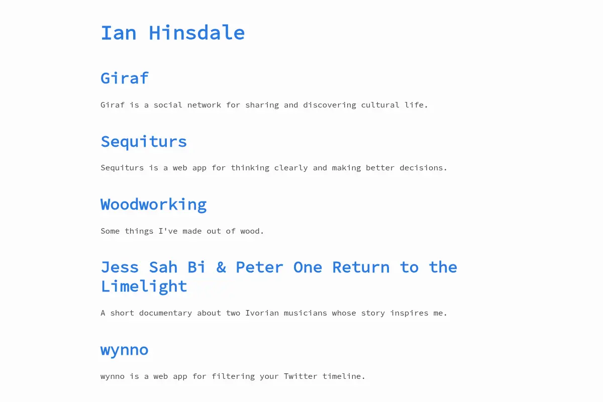 Ian Hinsdale