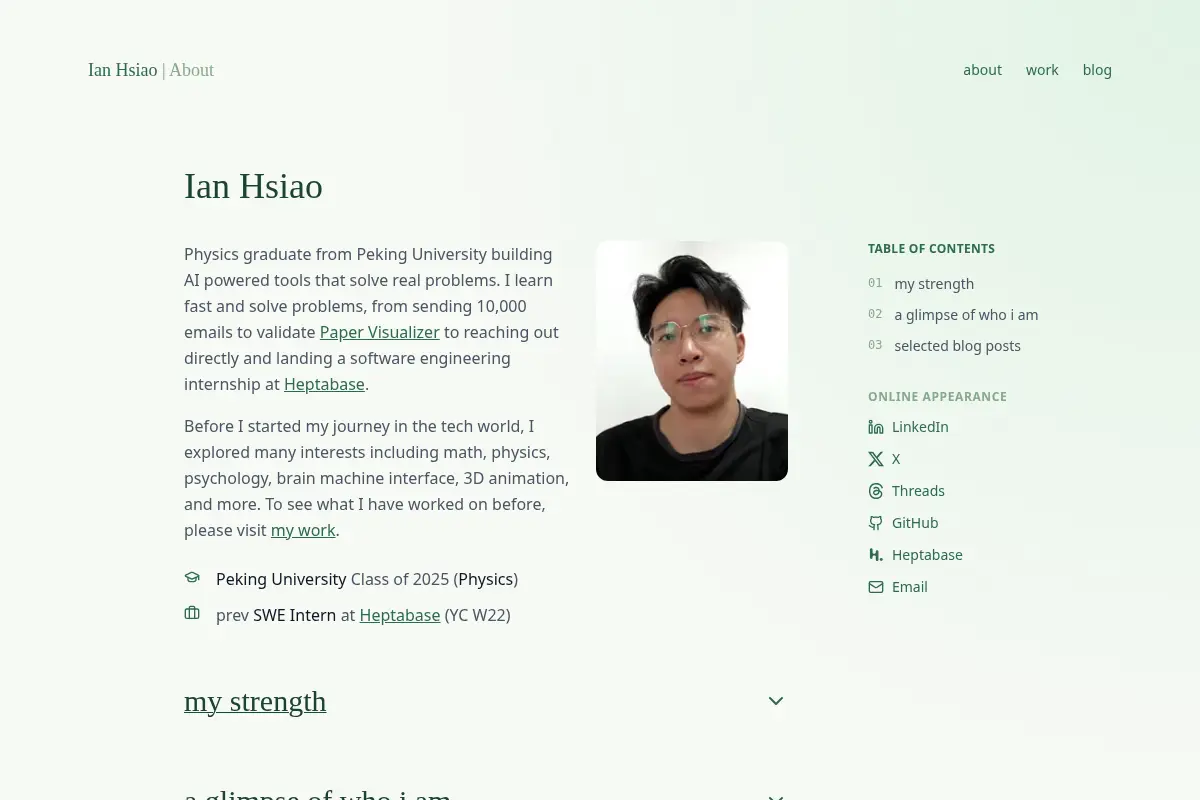 Ian Hsiao