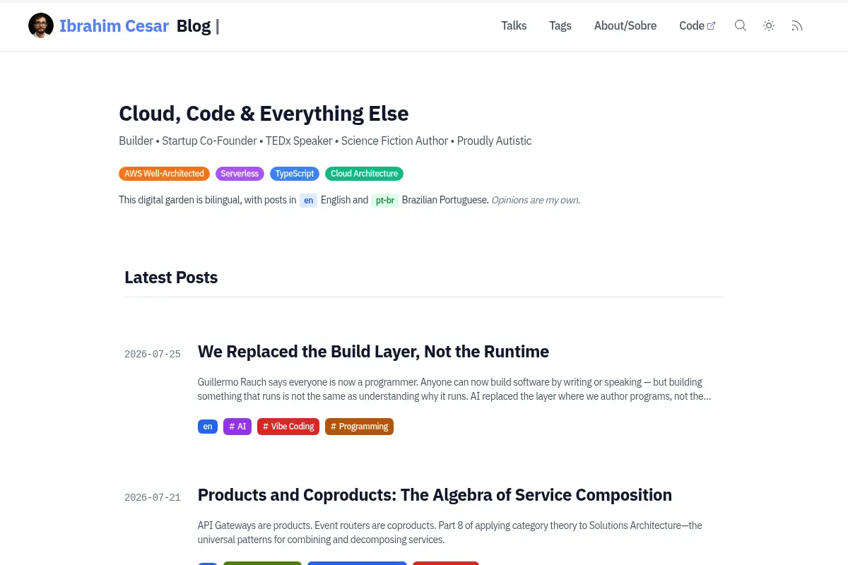 Ibrahim Cesar — Solutions Architect