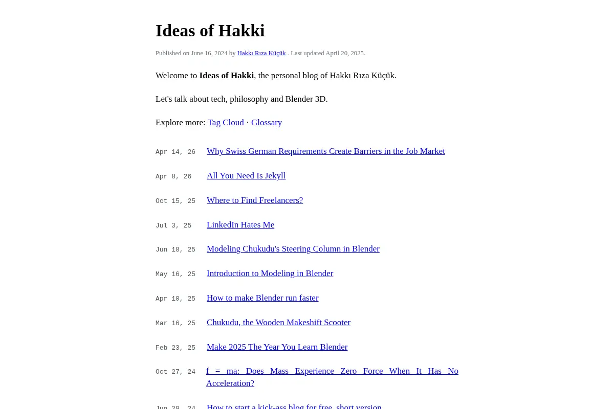Ideas of Hakki