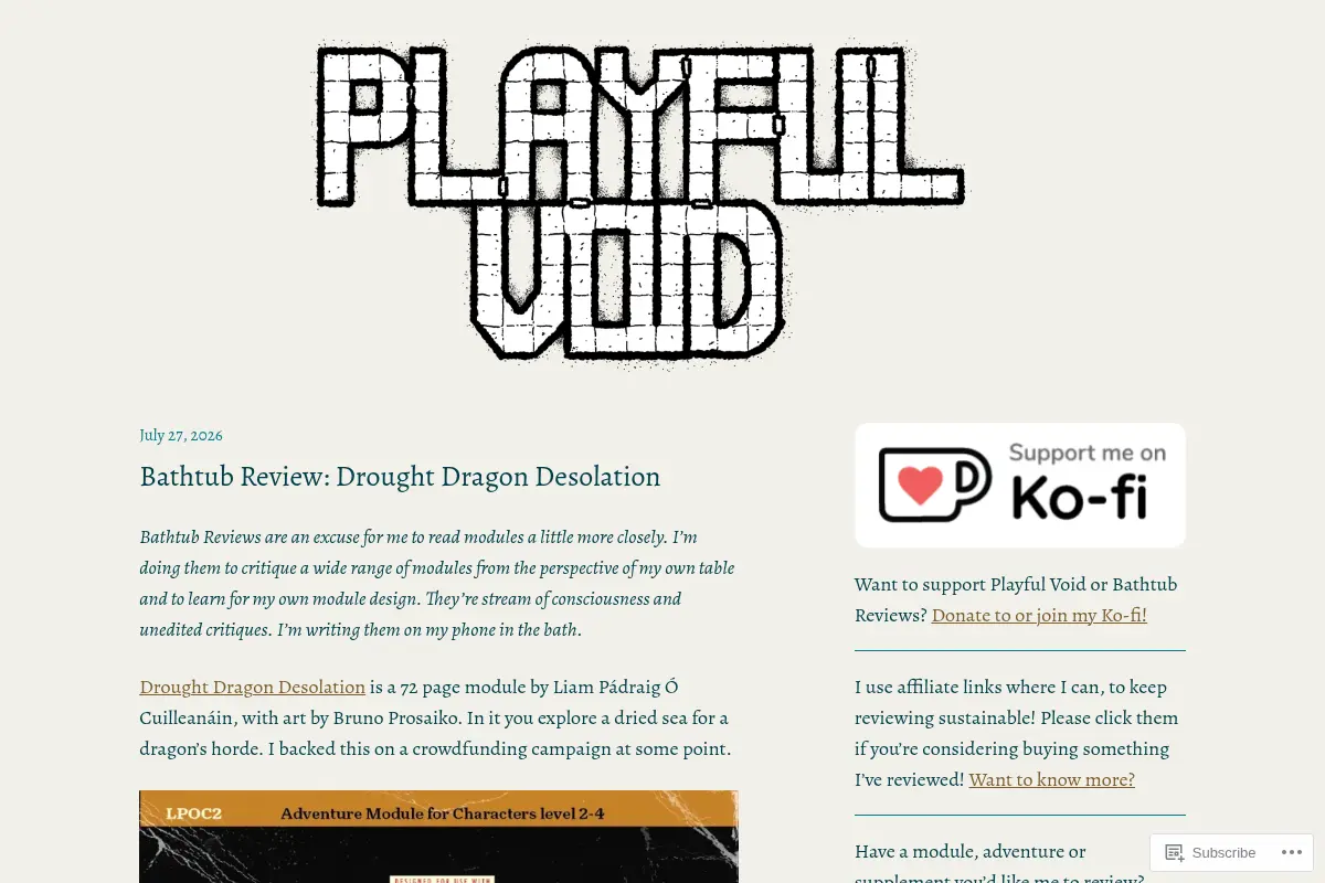 Playful Void – mainly about diy elfgames