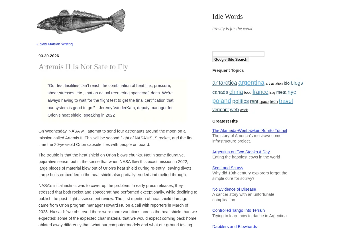 Idle Words