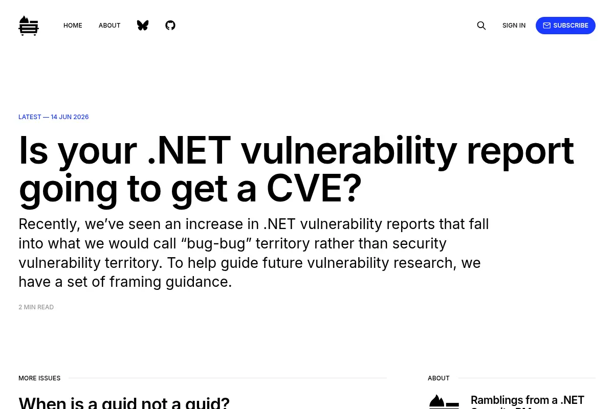 Ramblings from a .NET Security PM