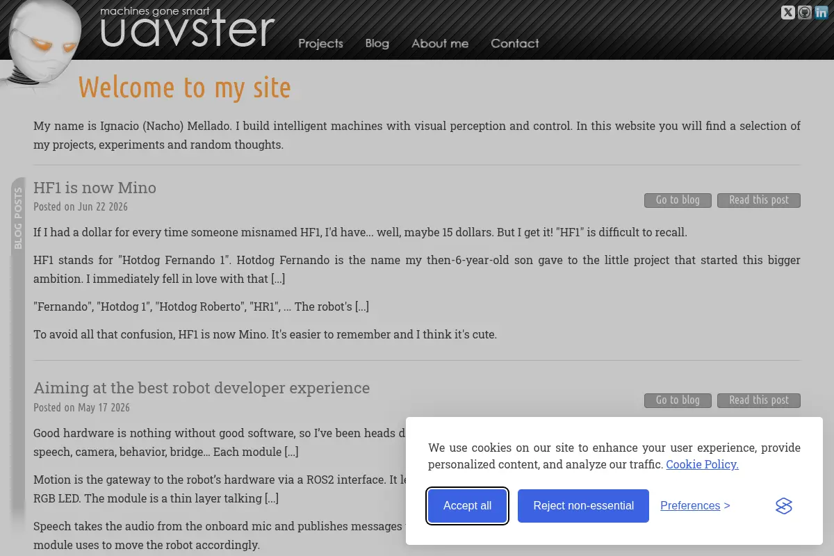Intelligent machines - uavster