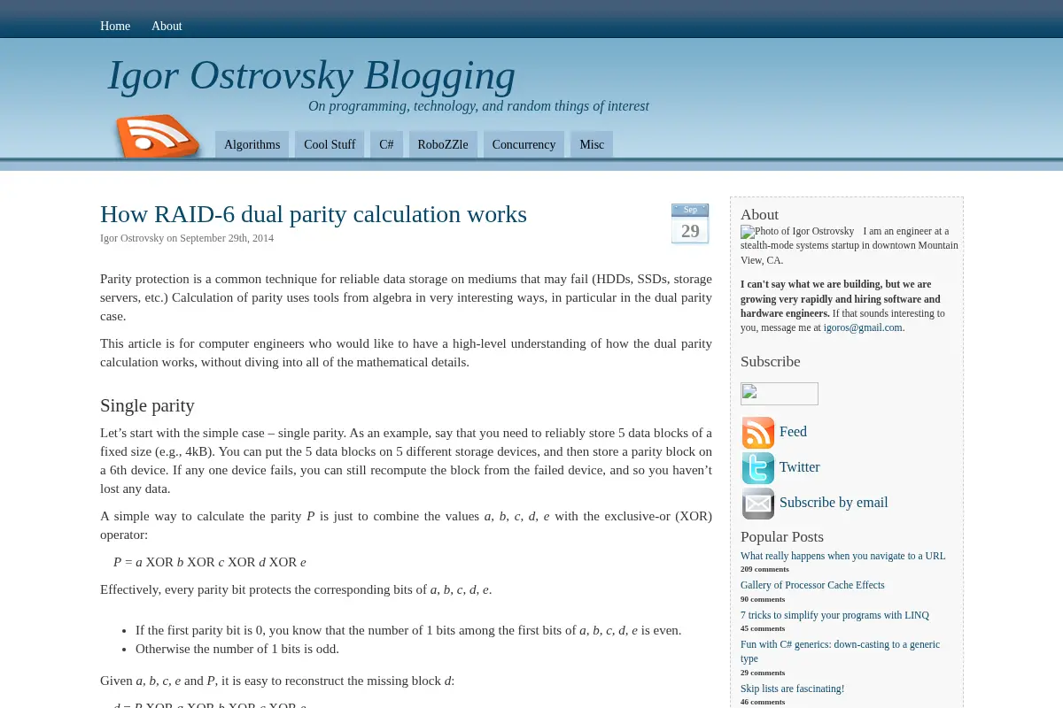 Igor Ostrovsky's Blog