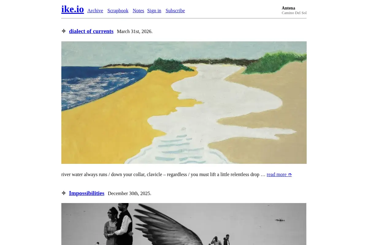 ike.io | Poetry, Programming, and Piracy