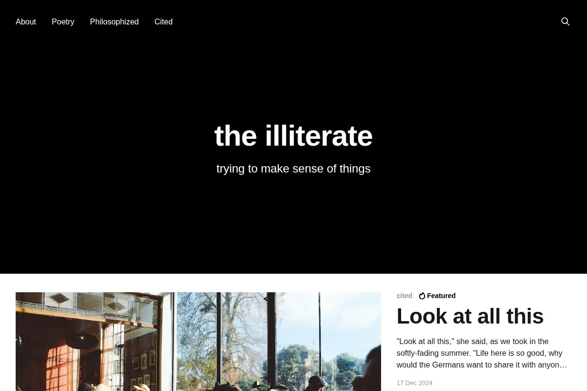 the illiterate