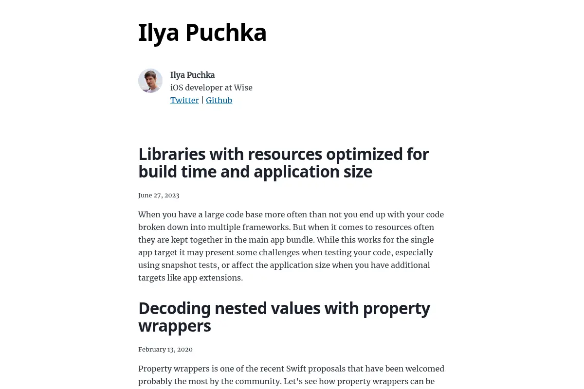Ilya Puchka's Blog
