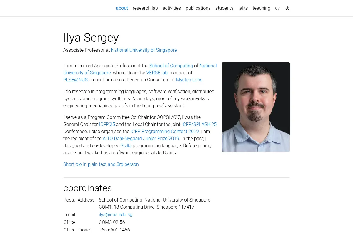 Ilya Sergey
