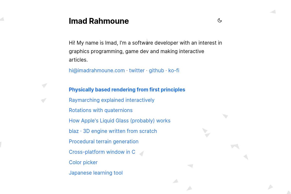 Imad Rahmoune | Graphics Programmer
